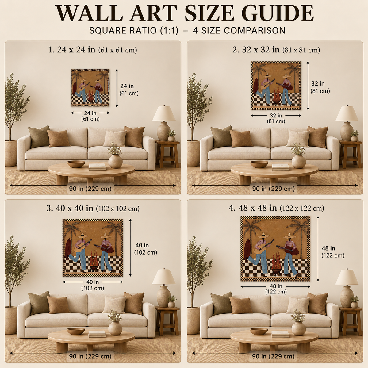 Retro Cowgirl Guitar Painting, Western Music Wall Art，checkerboard Western Art