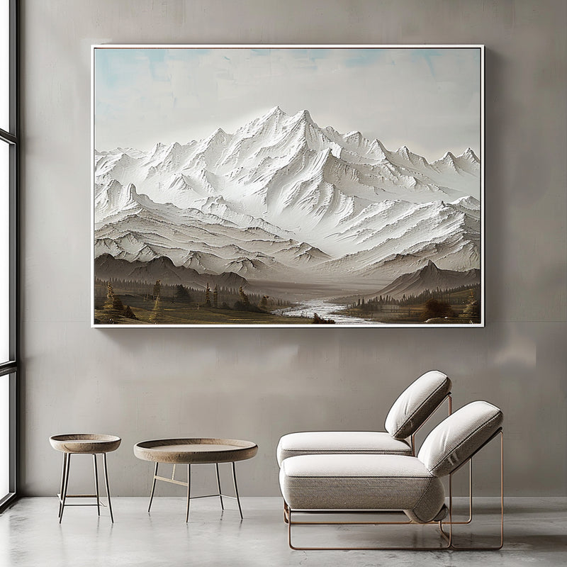 Large mount paintings mountain wall art Large mountain artwork mountain landscape art 