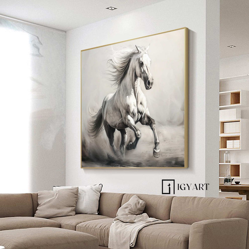 Horse Abstract Painting Running Horse Painting Personalized Gifts Animal Painting Horse Painting Horse Oil Painting 