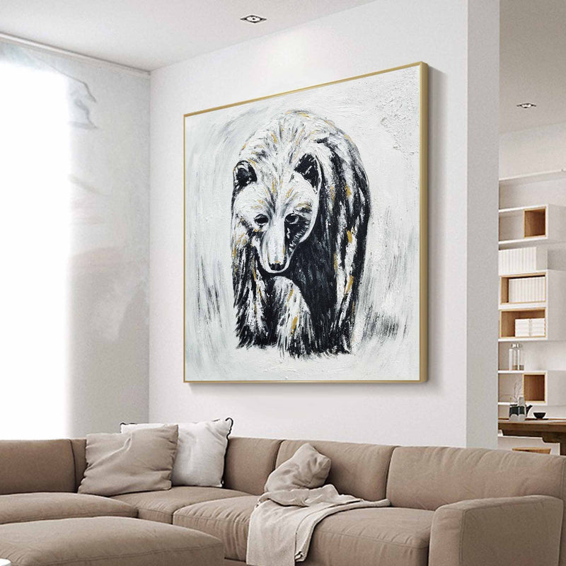 Bear Painting Bear Oil Painting Bear Abstract Painting Bear Painting Personalized Gifts Animal Painting 