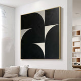 Black and white Abstract Painting Large Black and white Painting Black and white wall art