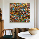 Abstract Colorful Texture Oil Painting on Canvas Colorful Abstract Art Modern Abstract Colorful Art