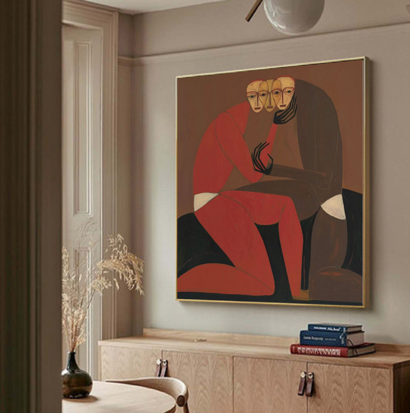 Surrealist Portrait Wall art Double Portraits art Human Connection art