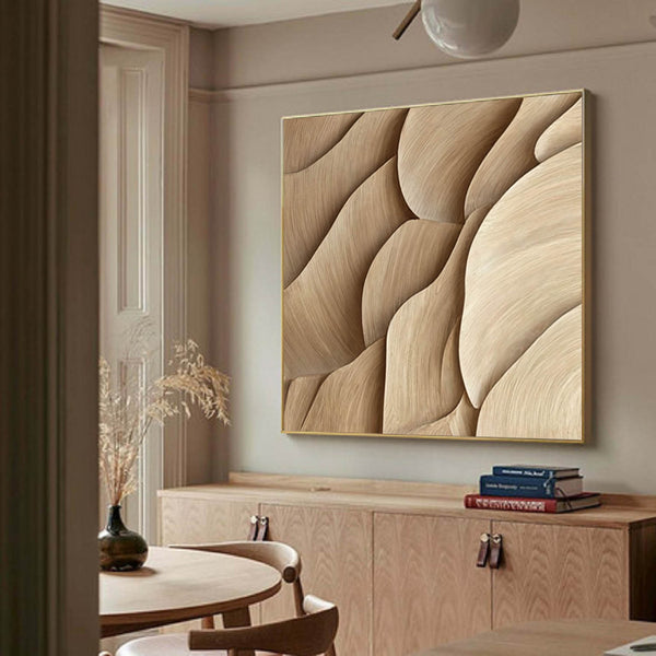 Geometric Wood Wall Art Wood carving wall art Sculptured art Painting