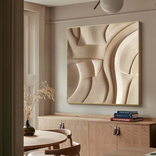 Geometric Wood Wall Art Wood carving wall art Sculptured art Painting