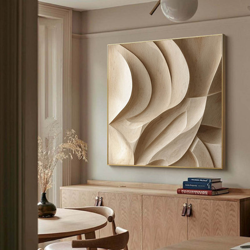 Wooden wall decor Art 3D Textured Wall Decor Wood carving wall art