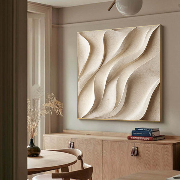 Sculptured art Painting Wood carving wall art 3D Textured Wall Decor 