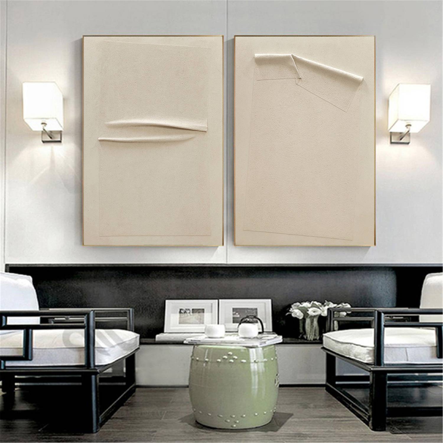 Set of 2 wall art #S039