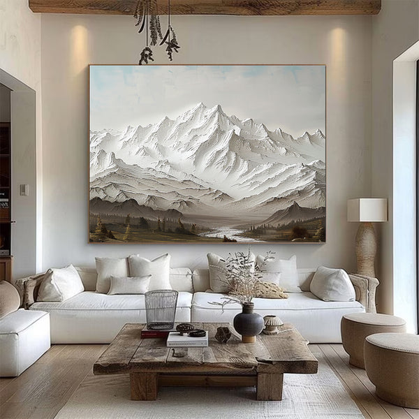 Large mount paintings mountain wall art Large mountain artwork mountain landscape art 