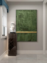 Large green abstract painting Sage green painting Green minimalism painting green painting