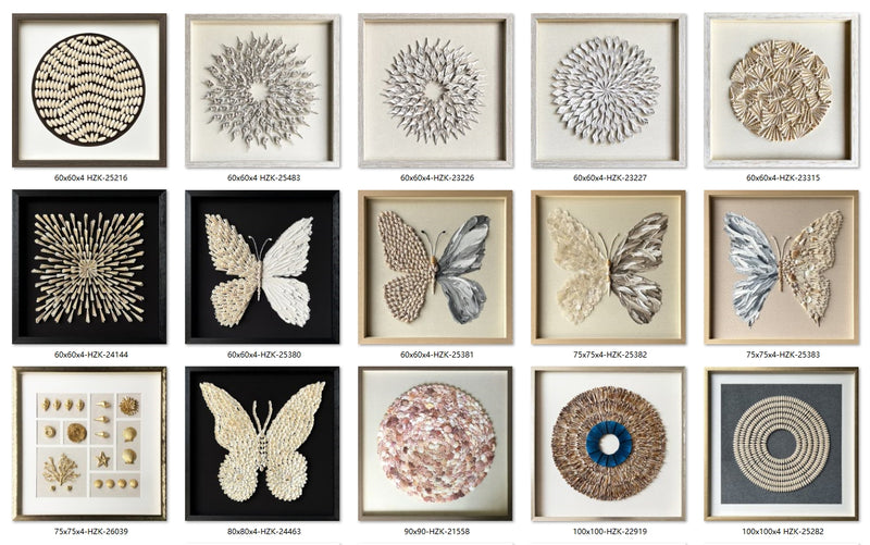 butterfly painting shell art decor butterfly wall art Shell decor painting