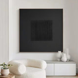 Black Textured Wall Art Black Minimalist Painting Black 3D Textured Painting Modern Contemporary Minimalist Wall Art