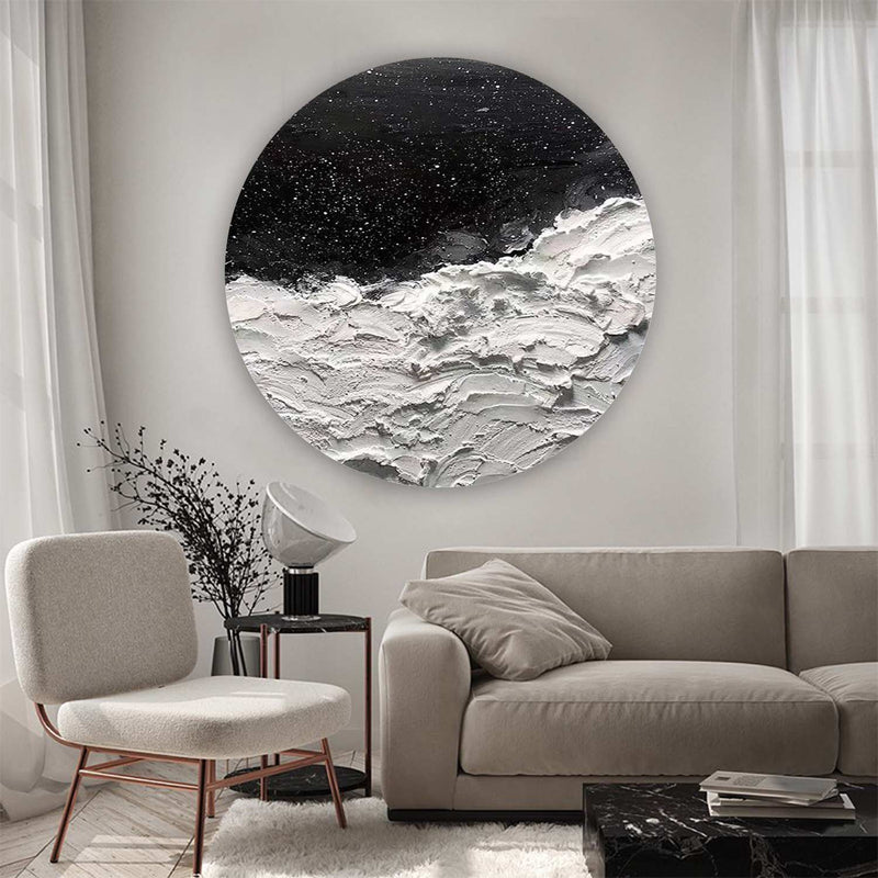 Circular painting #C008