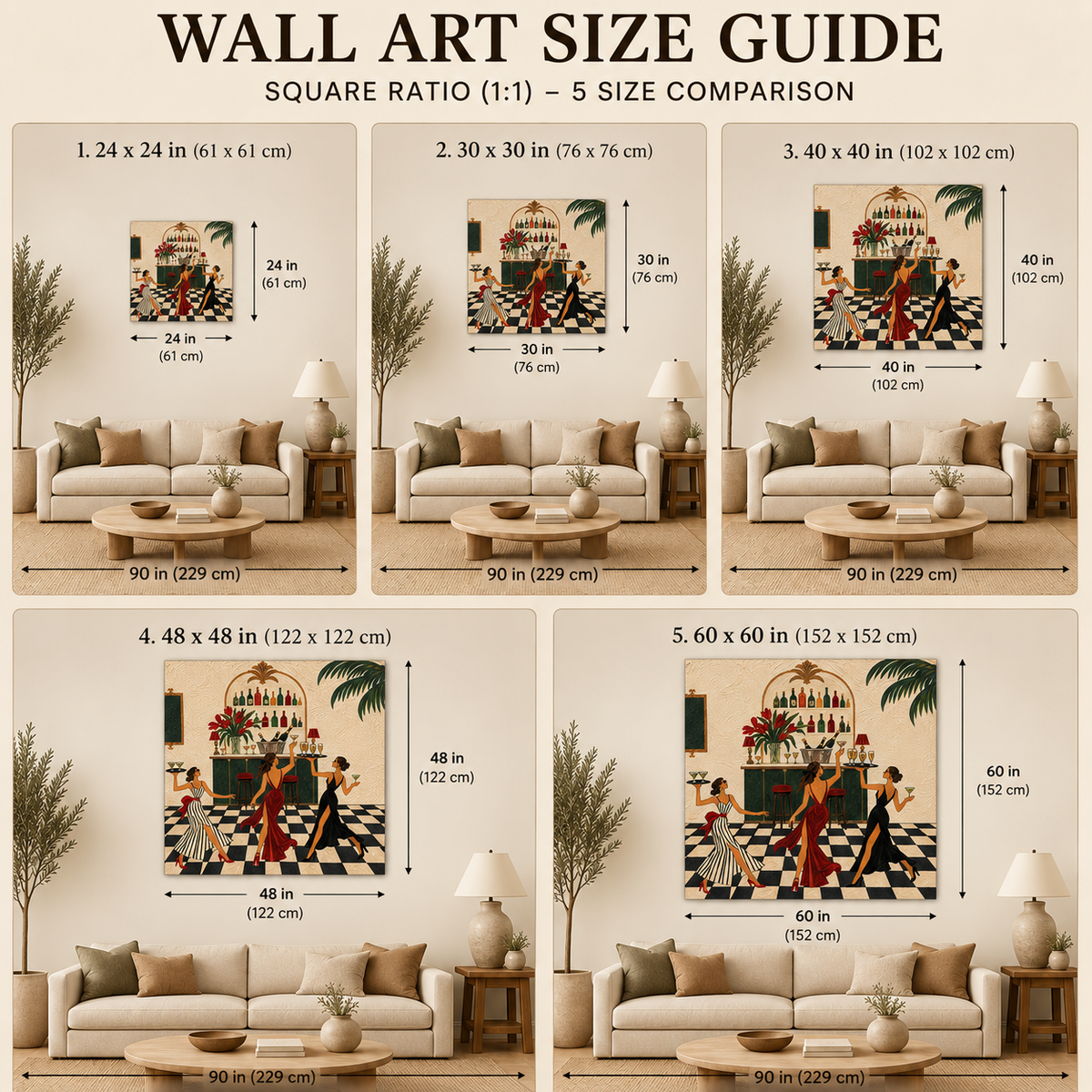 Art Deco Bar Wall Art For Dining Room And Home Bar Decor With Fashion Girls