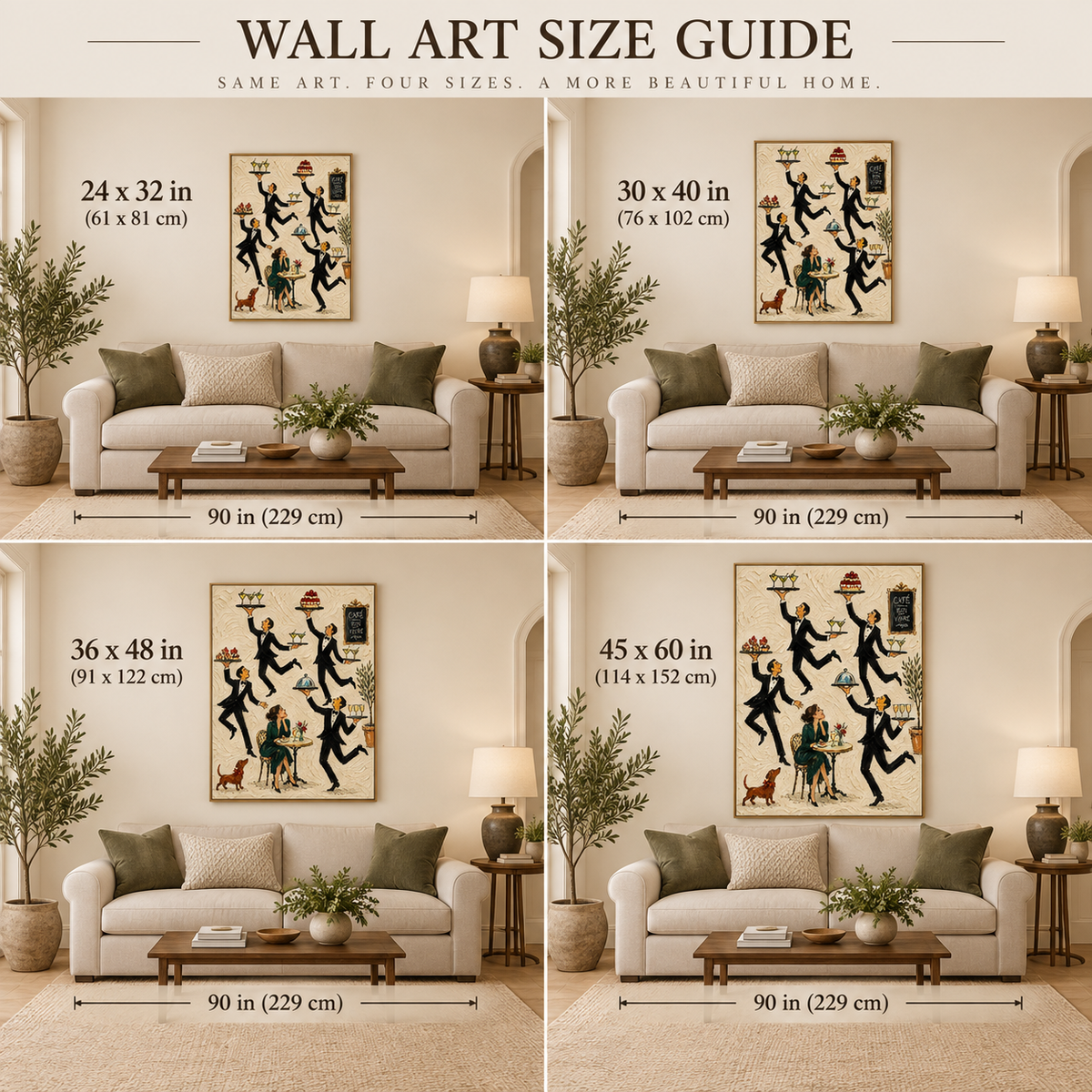 French Bistro Wall Art For Dining Room Vintage Kitchen Decor With Textured Finish