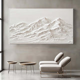 White Snow Mountain Wall Art Large White Snow Mountain Painting White Snow Mountain Canvas Art